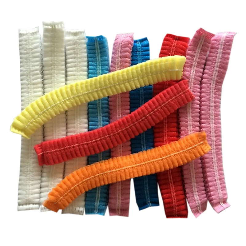 Custom Hair Net Bouffant Cap Non Woven Nursing Hair Mob Cap Clip Cap Personal Care Head Disposable CE Wigs Human Hair Lace Front