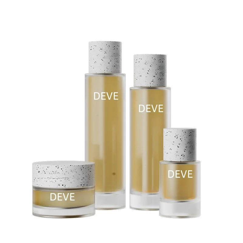 Custom recycled new airless essence liquid  double wall plastic bottles for skin care products bottle 15ml 30ml 50ml 100ml 120ml