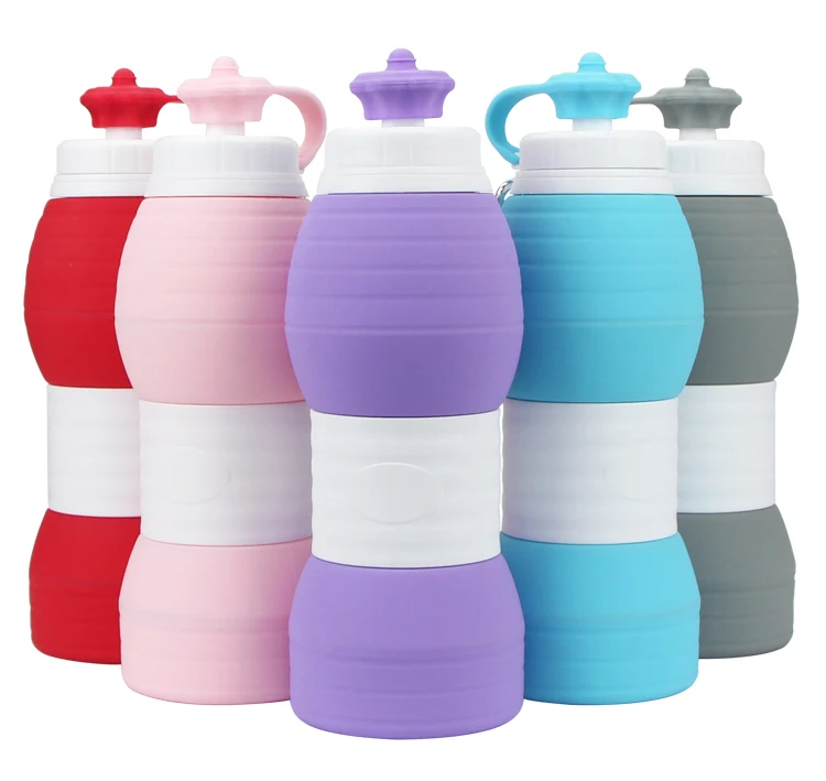Outdoor Portable Multifunction Silicone Folding Coffee Cup Reusable Collapsible Water Bottle