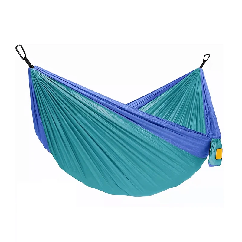 Factory wholesale camping nylon hammock bed custom parachute portable double hammock swing