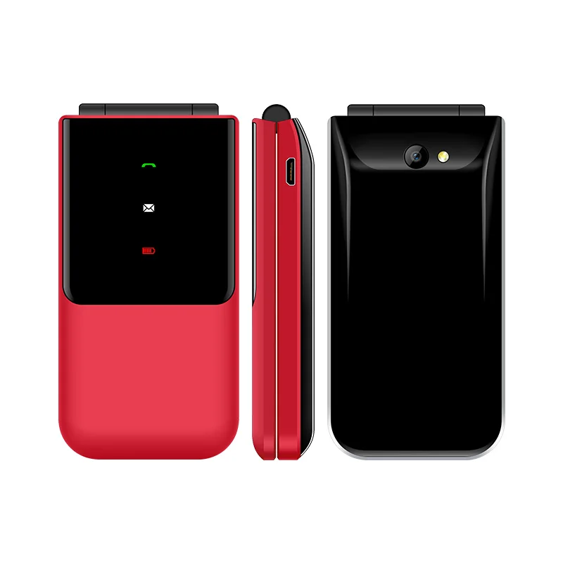  Мобильный телефон-раскладушка ULCOOL V9 с металлическим корпусом и двумя SIM-картами золотого цвета маленький размер складные телефоны Keapad UNIWA F2720