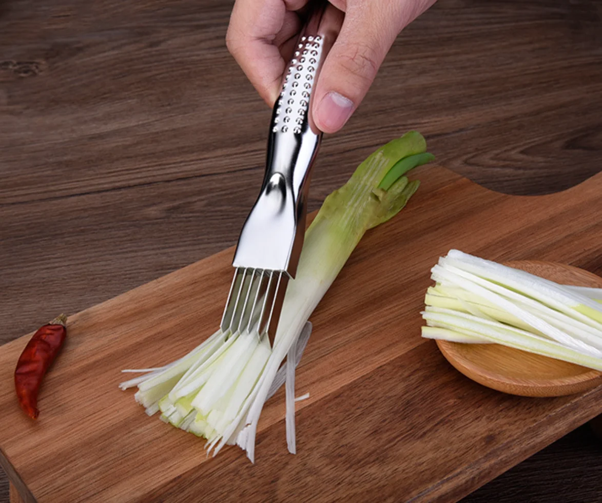 2022 New design multi specification simple design flowering spring onion cutter shred silk knifes
