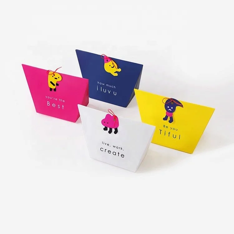 Beheart Factory Favor Plum Colors Printed Card Gift Boxes Fashion Cartoon Kid Empty Packaging White Paper Hard Candy Box
