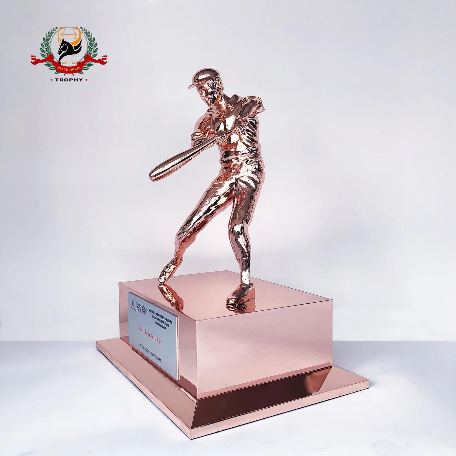 Изготовленные на заказ с бейсбольный мяч трофей металлическая фигурка победитель Трофи премии бейсболист скульптура сувениры