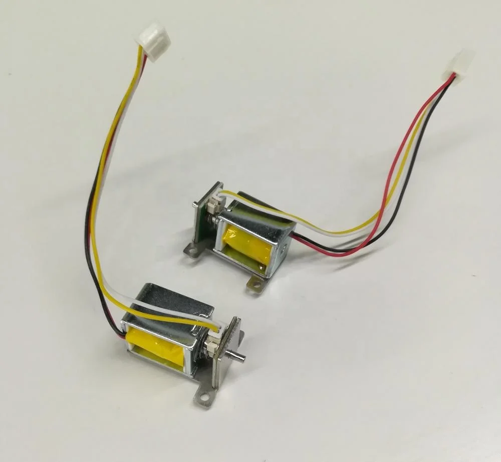 5V DC JSO-0520 with test wire electric door lock push pull solenoid lock electric solenoid lock