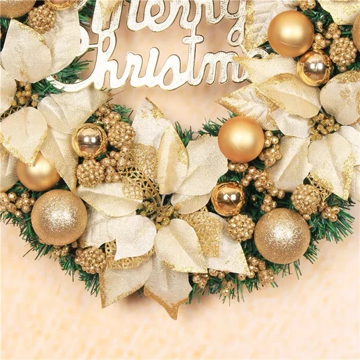 Christmas Decoration Door Hanging Outdoor Home Decor Artificial Christmas Party Wreaths And Garlands