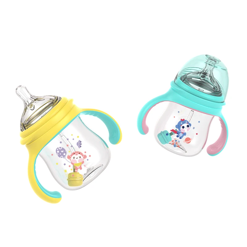 Wholesale Factory OEM New Born baby feeding bottle set with nipple 6OZ 180ML baby milk bottle Tritan baby bottle set