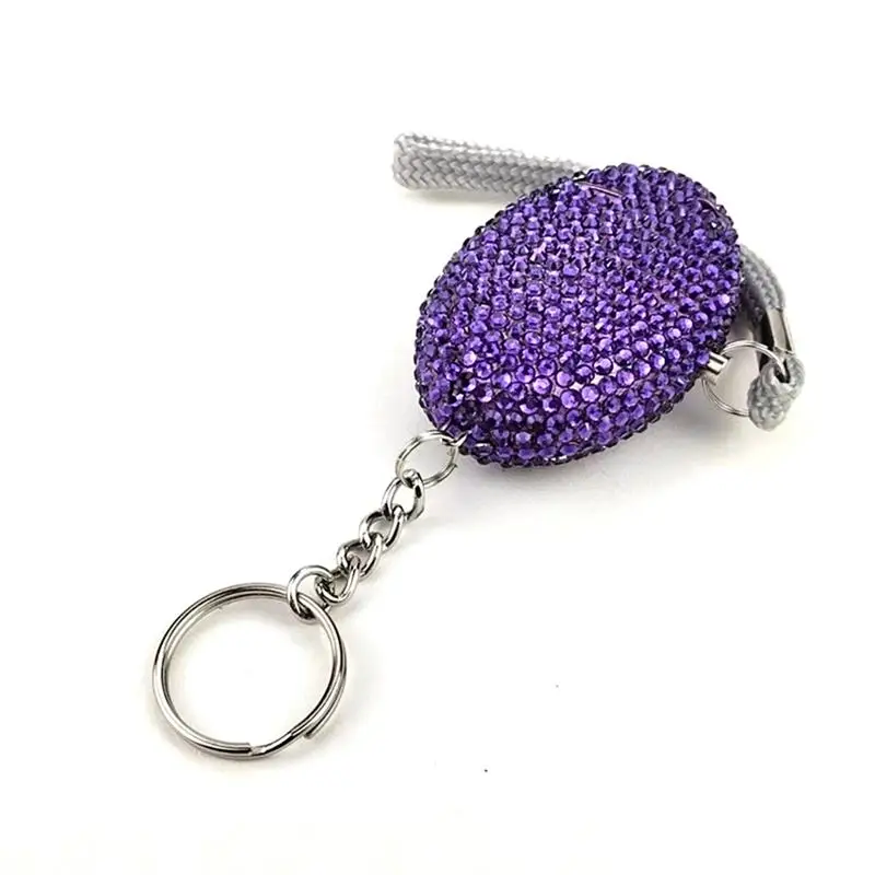 Wholesale Bling Field Camping Outdoor Equipment Self Defense Mini Personal Alarm Flashlight Key Chain