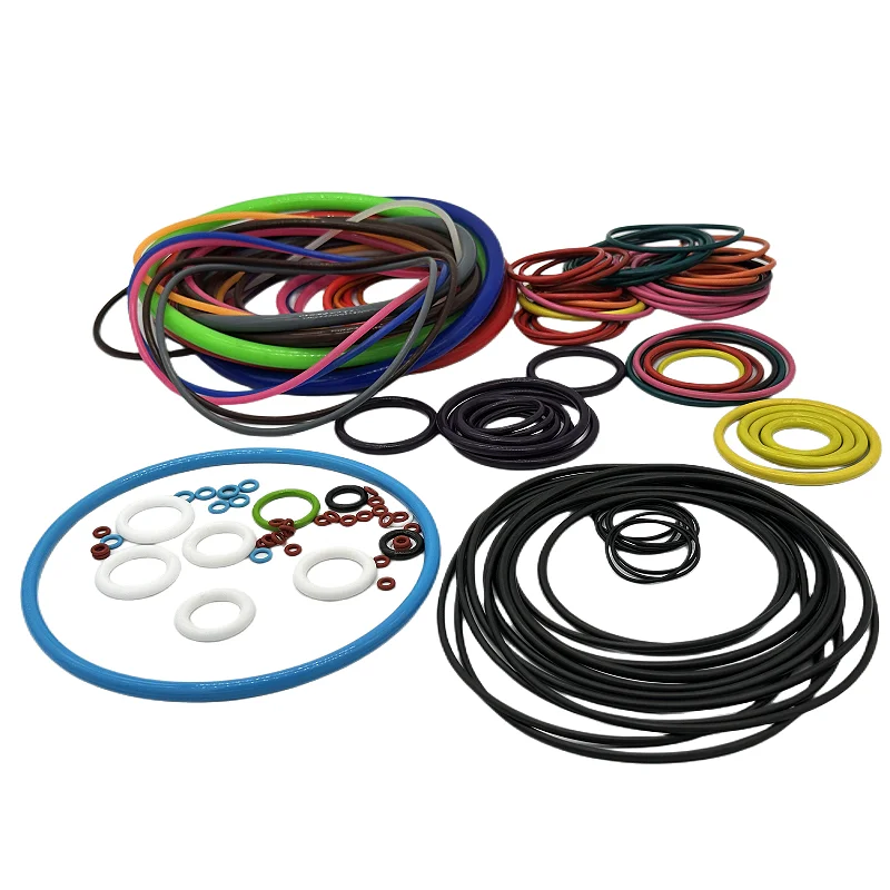 Custom High Precision FPM FFKM HNBR NBR FKM Silicone EPDM O-Ring Seals in Different Colors and Sizes