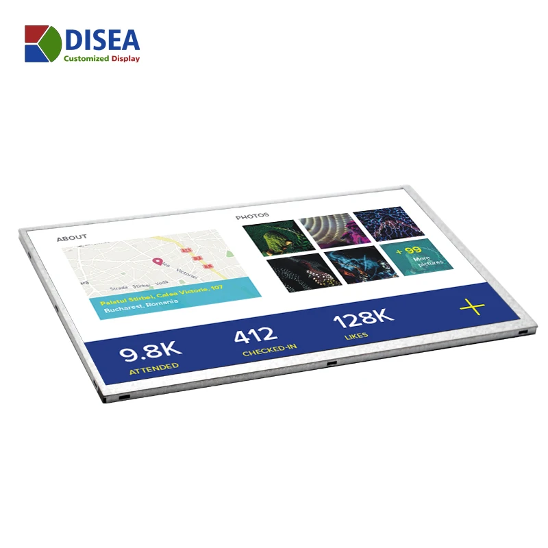 
2021 Hot Sales DISEA Customized 1280*800 Screen LVDS 40PIN TFT LCD Module 10 inch IPS Display Module 