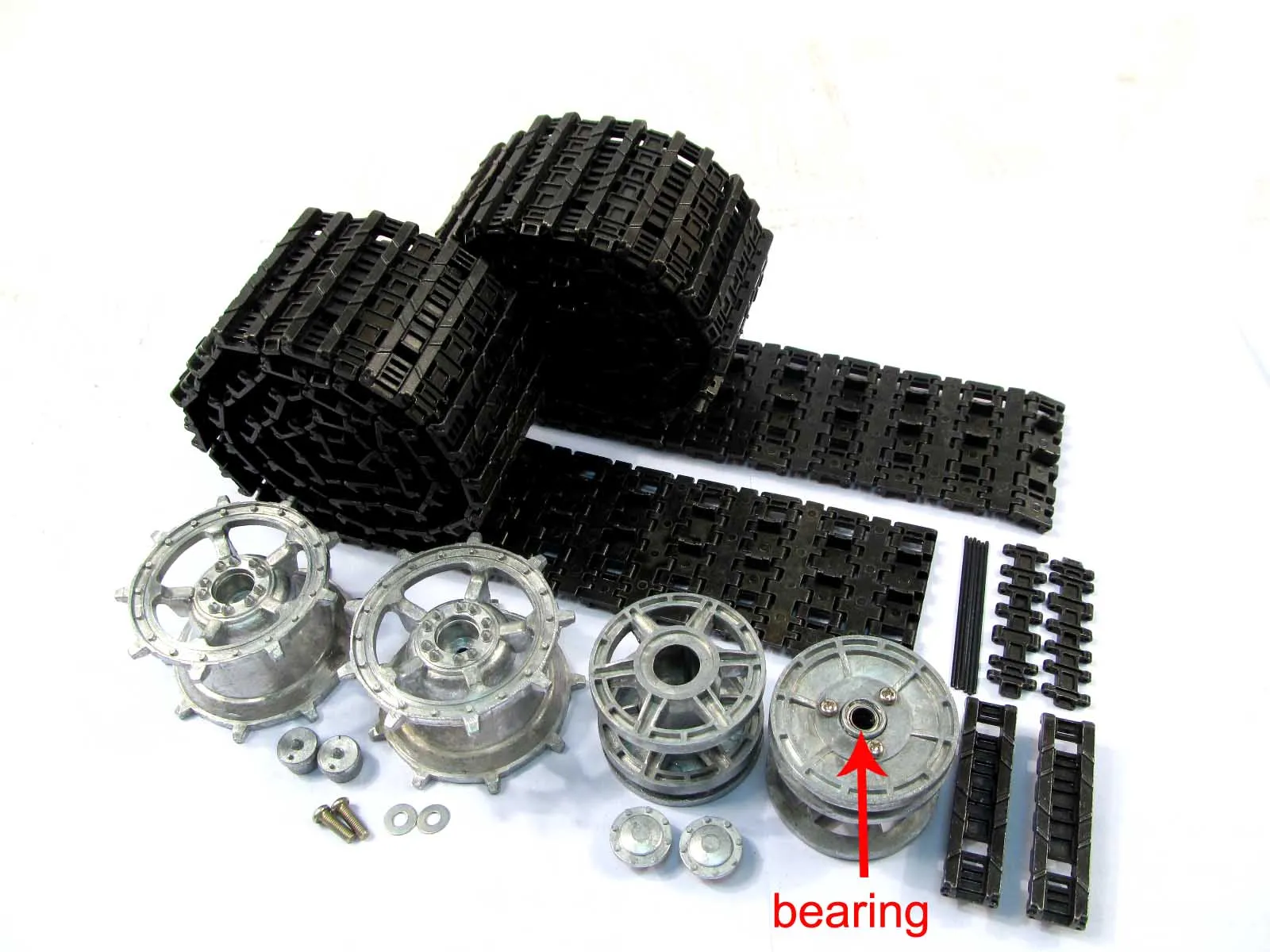 Mato 1/16 Heng Long King Tiger RC Tank Metal Tracks Sprockets Idler Wheels MT078 Toucan Spare Parts TH00768-ali6