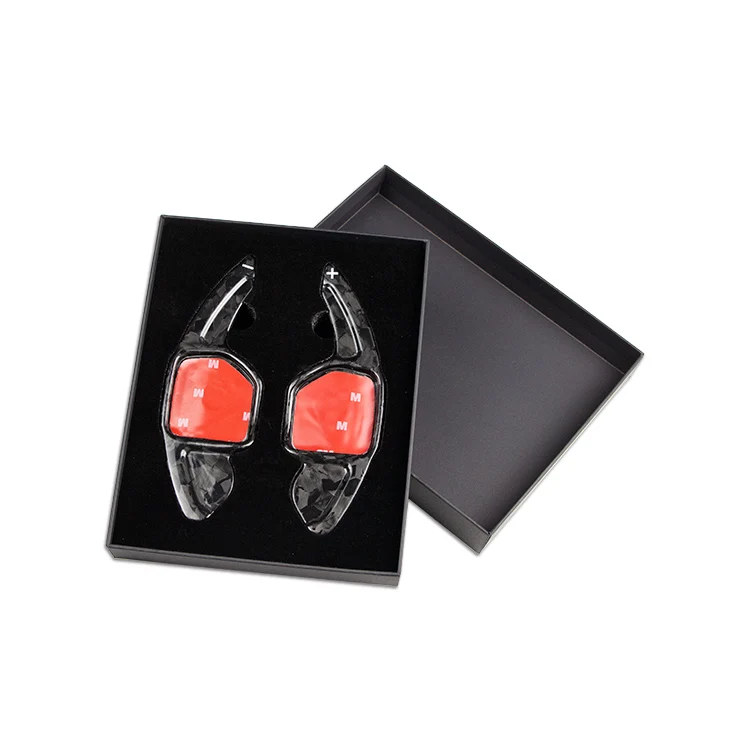 ES Carbon Fiber Interior Accessories Steering Wheel Shifter Paddle Shift For AUDI A4L A5 A6L A8 Q7 S5 S6 RS6 Car Accessories