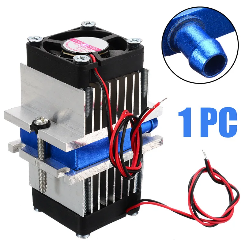 Dual core mini air conditioner DIY Kit electronic refrigerator 12V semiconductor cooler thermoelectric Peltier cooling system