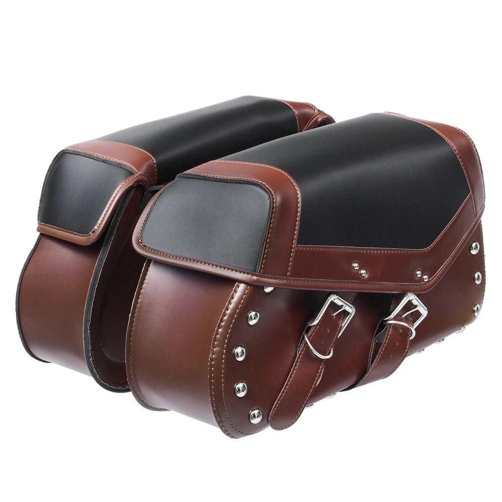 Saddle bags for motorcycle travel with classic styling and timeless Messenger Bag Vintage Crossbody Satchel Canvas Leather bag