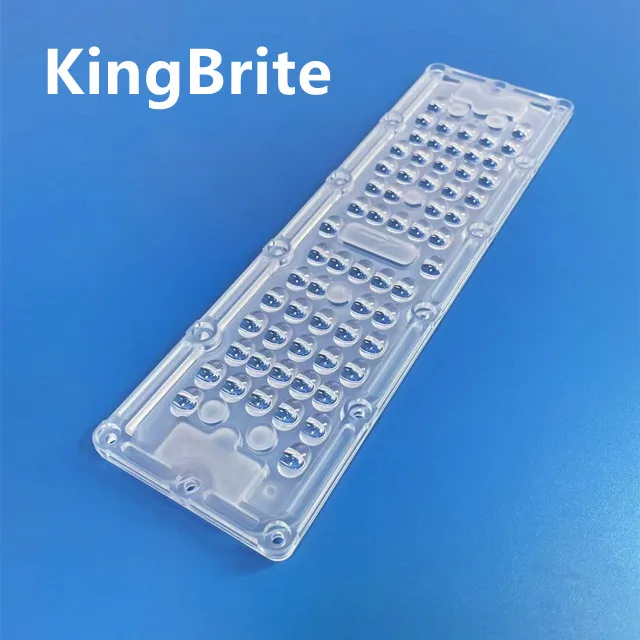 China 60W led light module lens 64in1 led street light lens 60/90/80*150 degree wit 3030 led pcb available