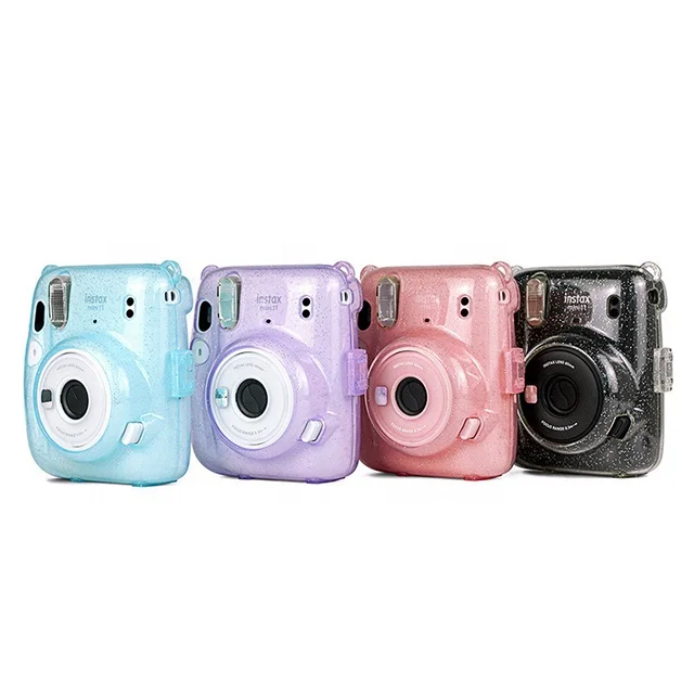 Lerp& instax camera bag Fujifilm instax Mini8/9/11 shining transparent Crystal case camera accessories clear mini 11 case