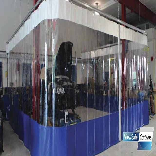 China Manufacture Auto-Guard Paint Booth Curtains Divider and Auto-Guard Body Shop Curtains with good quality