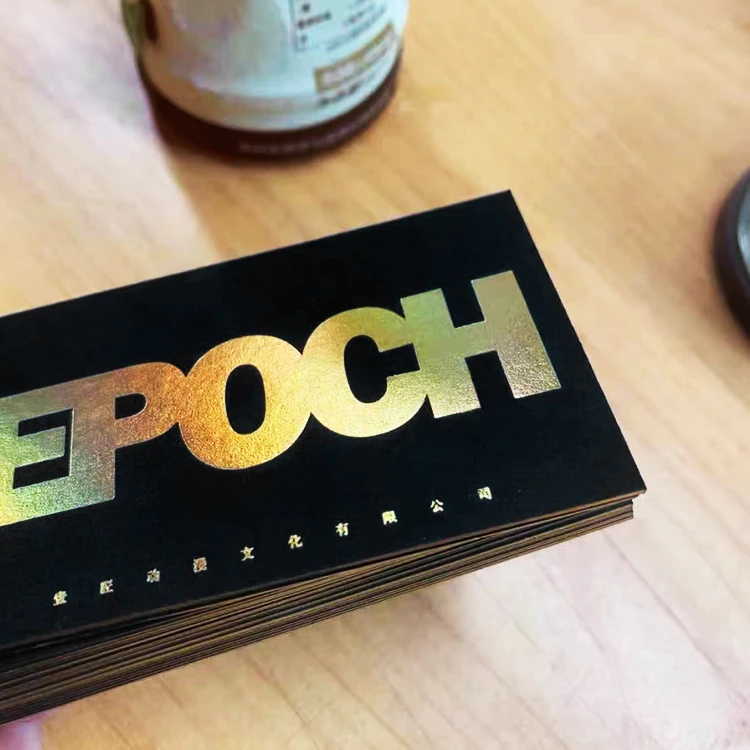 Профессиональная печать Роскошная золотая фольга горячий штамп черный матовый спасибо открытки для моего малого