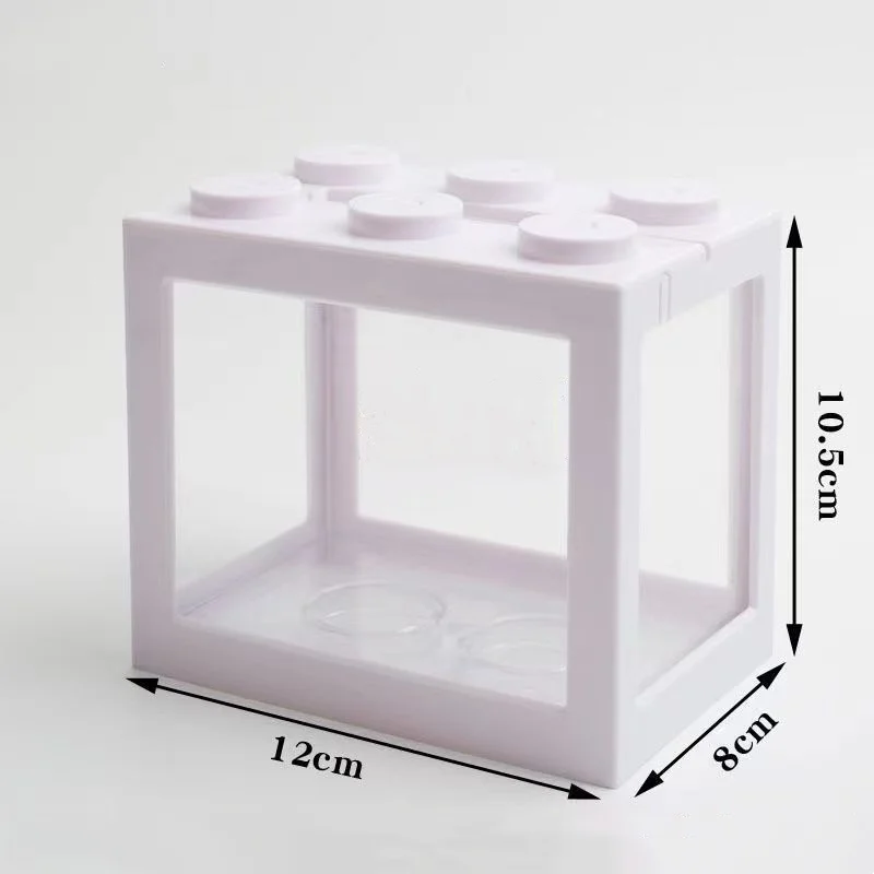 Modern design acrylic aquarium jellyfish tank high quality medium size aquarium with power adapter for home use