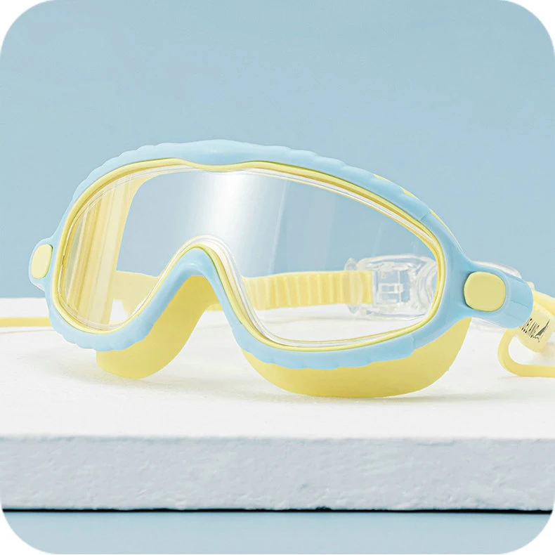 KH87-B Silicone Strap Swimming  Glasses Anti-fog Eye Protection Swimming Goggles For Children