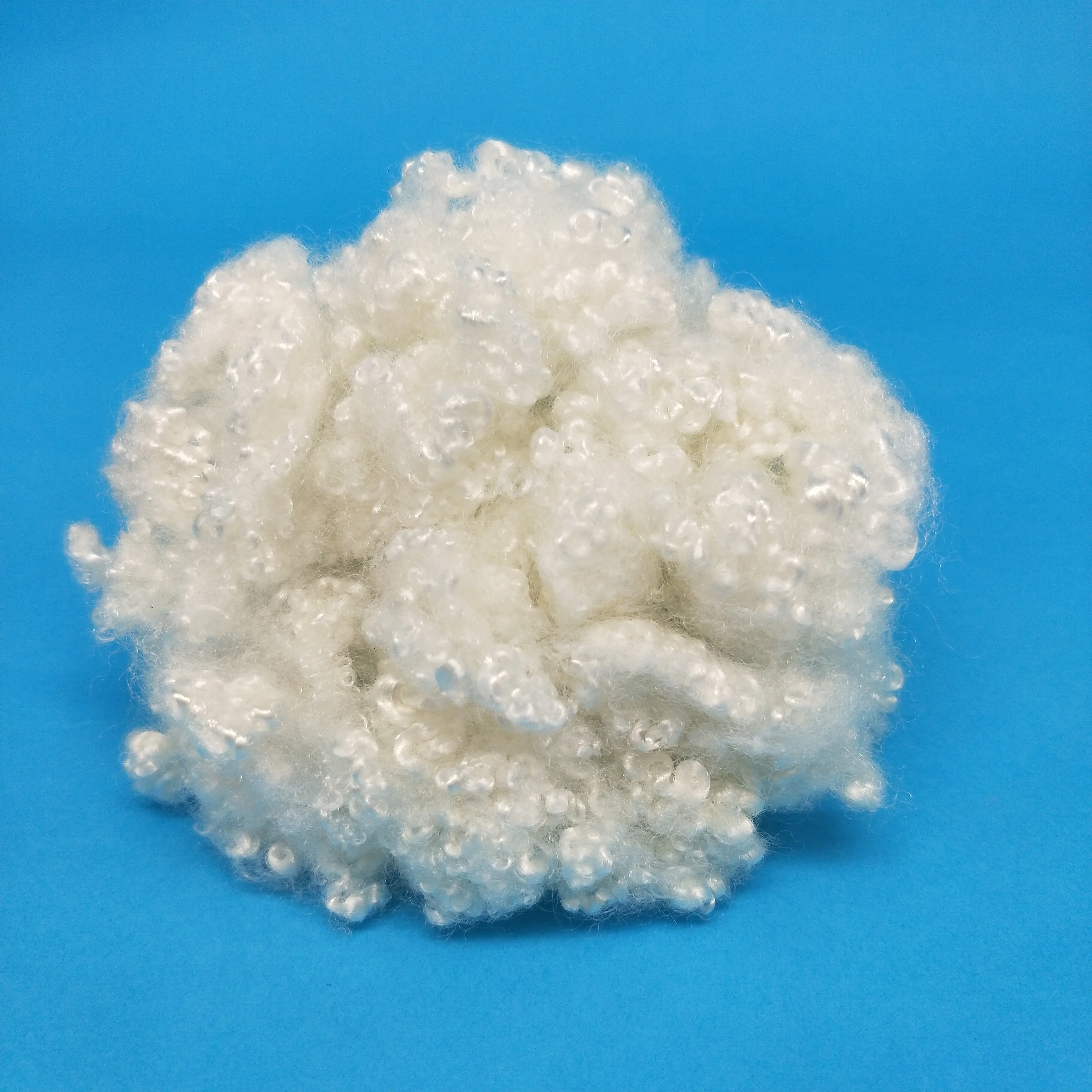 3D 7D 15D  64MM GRS recycled HCS polyester fiber for  filling