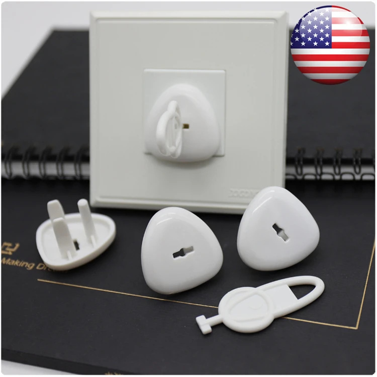 USA Outlet Covers Baby Proofing Socket Protectors Child Safety Plug Caps prevent from Electric Shock