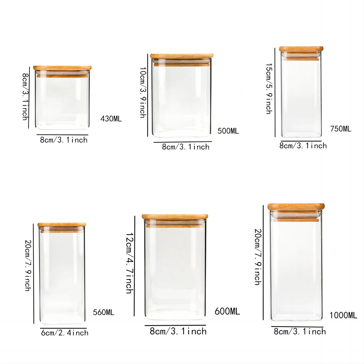 New Top Selling Sellers Kitchen Air Tight glass storage containers with lids