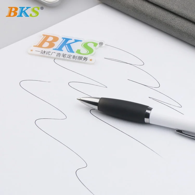 Рекламная резиновая рекламная ручка BKS mega оптом с пластиковыми рекламными персонализированными шариковыми ручками индивидуальным логотипом