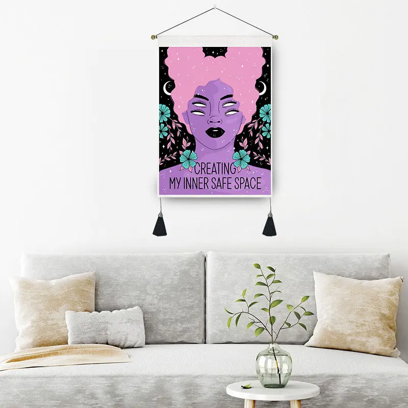 Nordic Ins Wind Sun Moon Blanket Hanging Bedroom Living Room Bohe Decoration Phase Tapestry