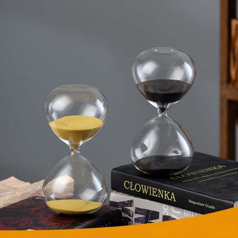 Onion-type glass hourglass timer European and American creativity to send boyfriend birthday gift color optional glass hourglass