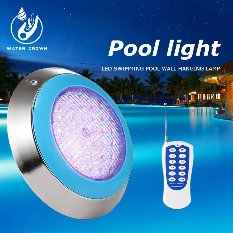 Blue smart stainless steel 316 underwater waterproof swimming pool light lea lamp