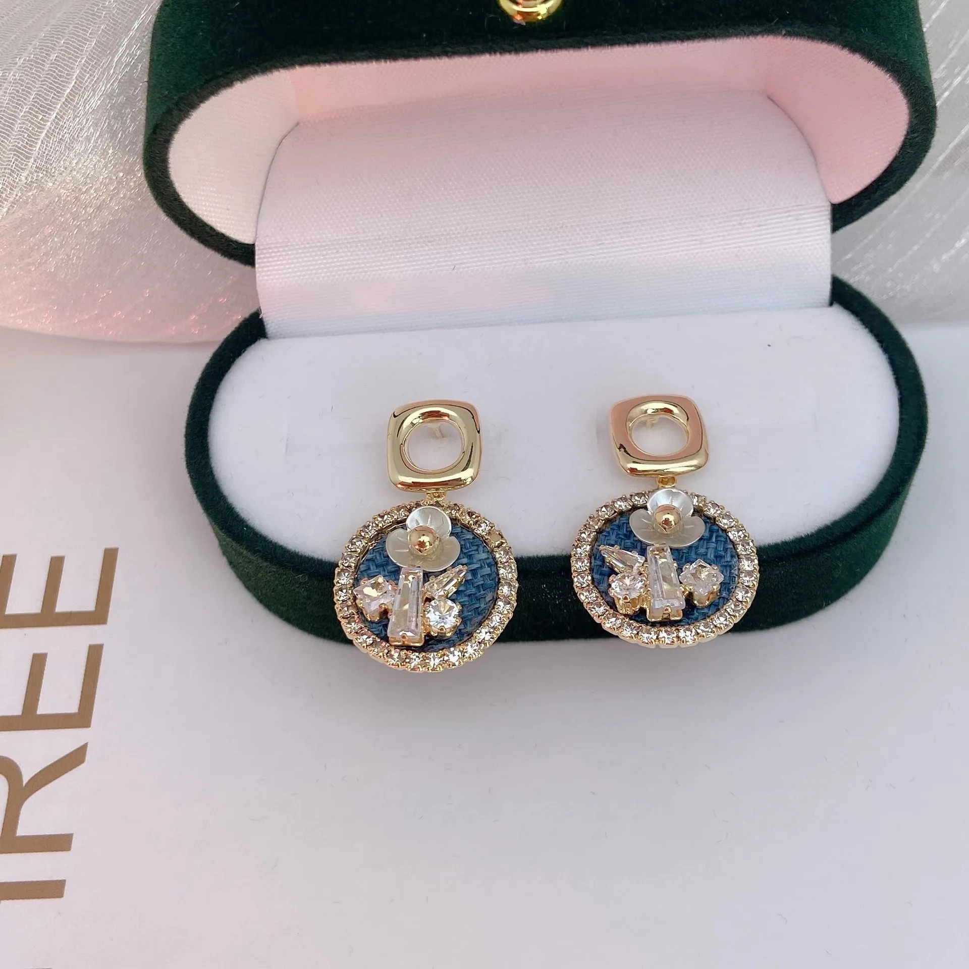 Japanese Retro Hong Kong Style High-end 925 Silver Needle Earrings