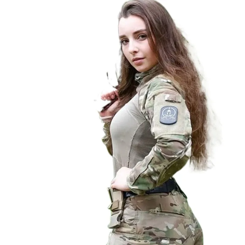 Tactical Combat Suit camo clothing for womens american camouflage uniform