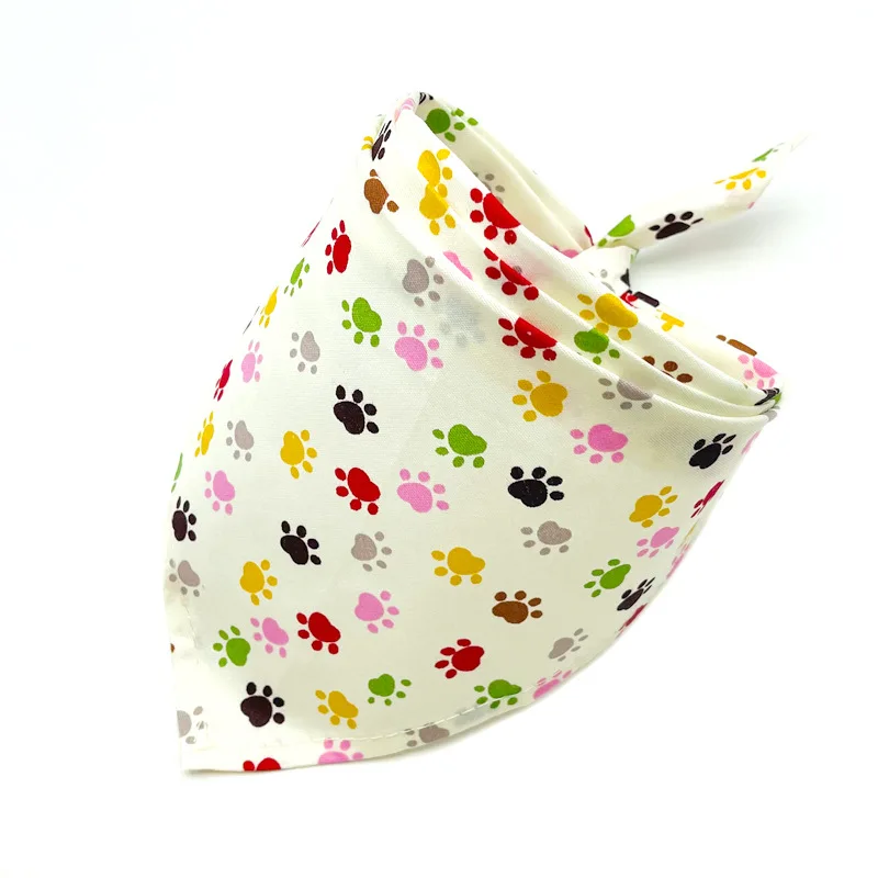 Manufacturer wholesale design pattern printed cotton pet accessories dog bandanas