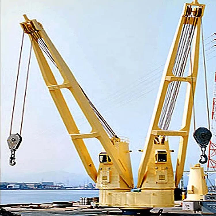 Hot Sale 10 Ton Small Size Hydraulic Offshore Pedestal Ship Cranes For Sale With CCS BV ABS Certificate