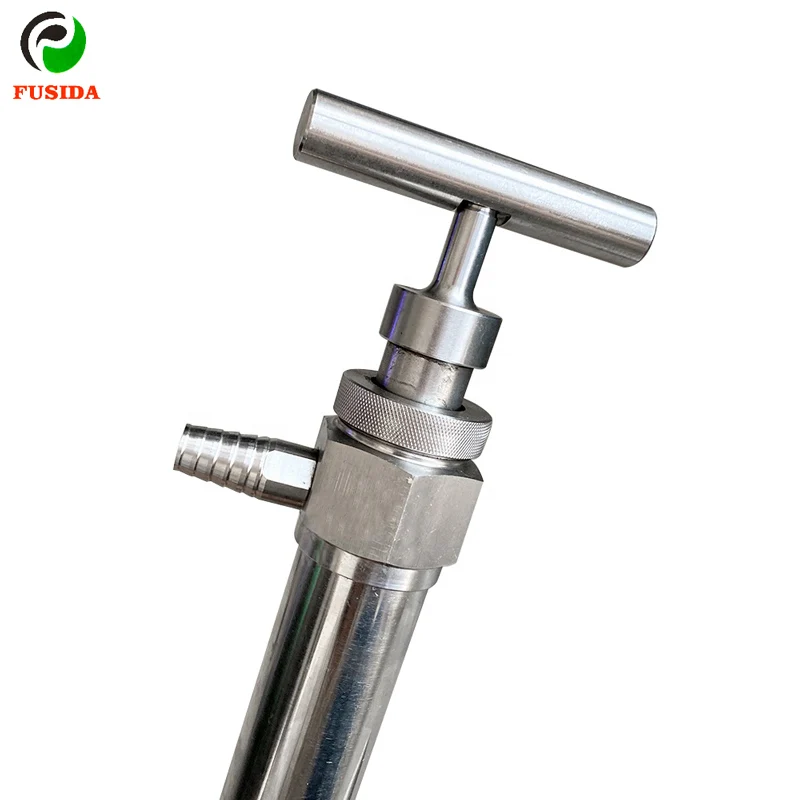 Stainless Steel Cow Postpartum Rehydration Device Cattle Drench Pump Cow Liquid Feeder