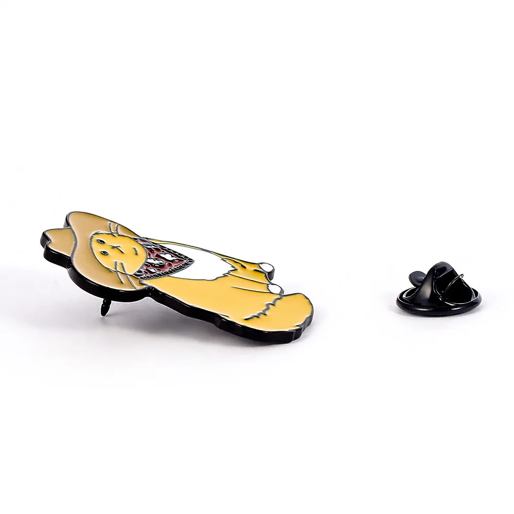 Cute Gold Metal Brooch No Minimum Western Cowboy Cat  Gift Animal Customize High Quality Custom Metal Lapel Pins for Clothes