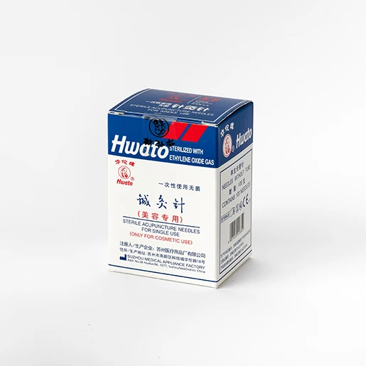 Hwato Brand Plastic bag Sterile Disposable beauty needle