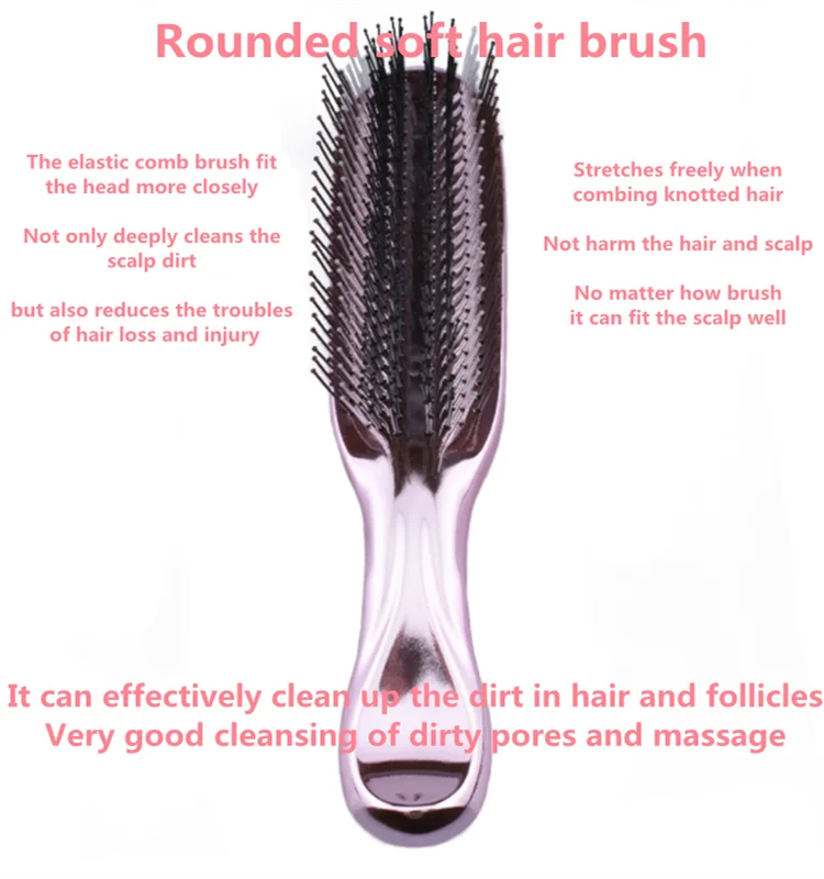 Hot sale head massage care comb soft teeth dandruff and anti-hair loss suitable for soft hair men and guys daily hair care