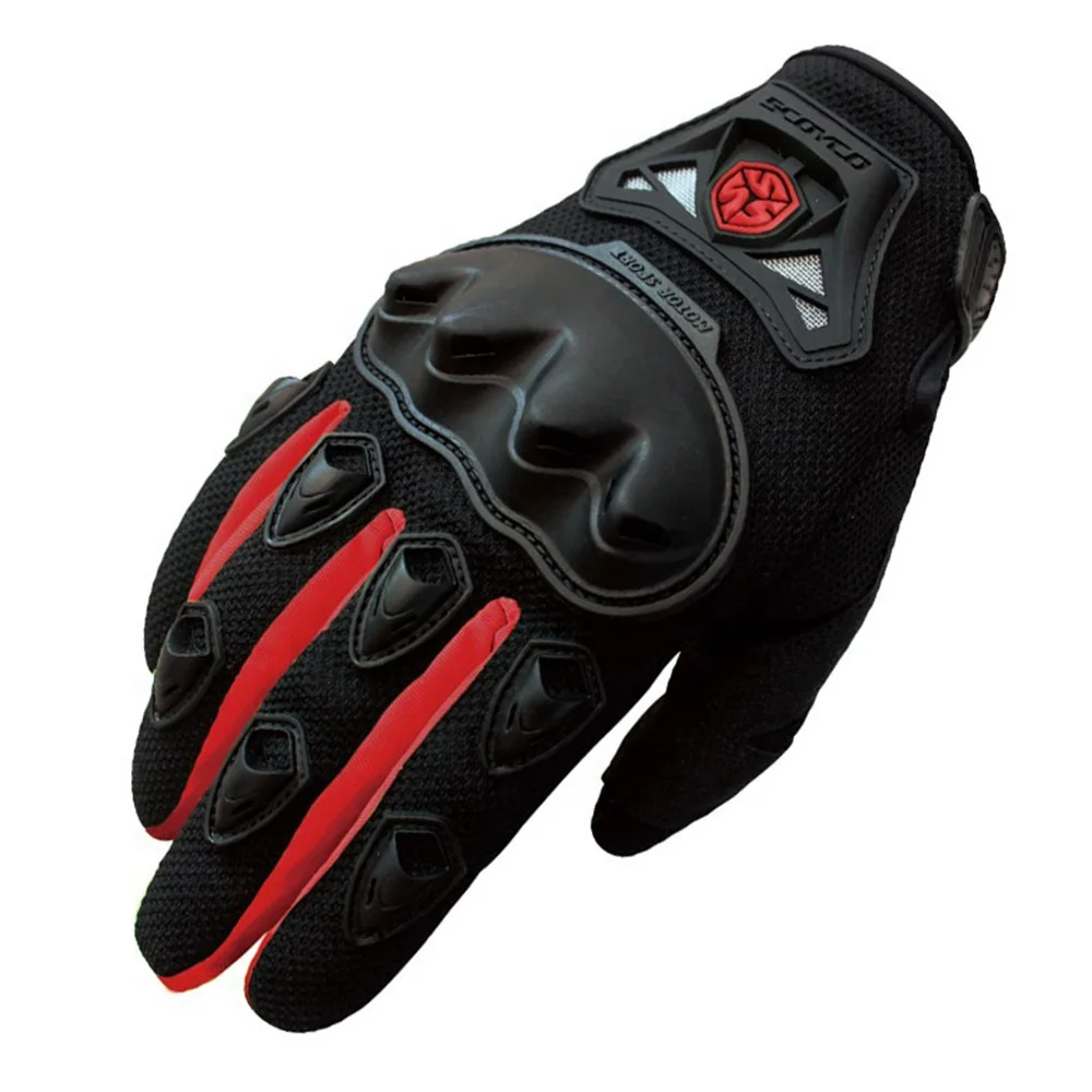 Mens Scoyco Motorcycle Mittens Knight Full Finger Winter Windproof Motocross Mittens Half Finger Motor Race Mittens