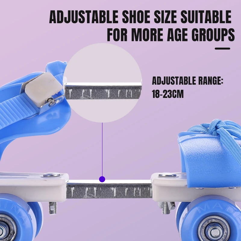 Wheels skate roller skates shoes for kids adjustable 4 roller skate