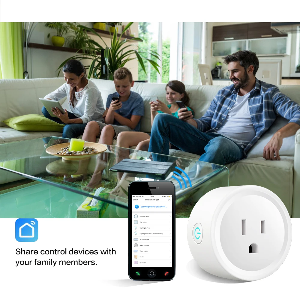 China new product smart wifi US plug socket dual usb charger BSD01 remote control alexa amazon for home