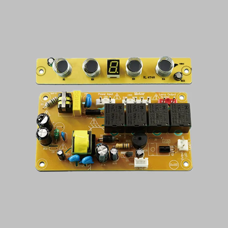 Home appliances parts 3-4 speed LED lighting digital range hood switch