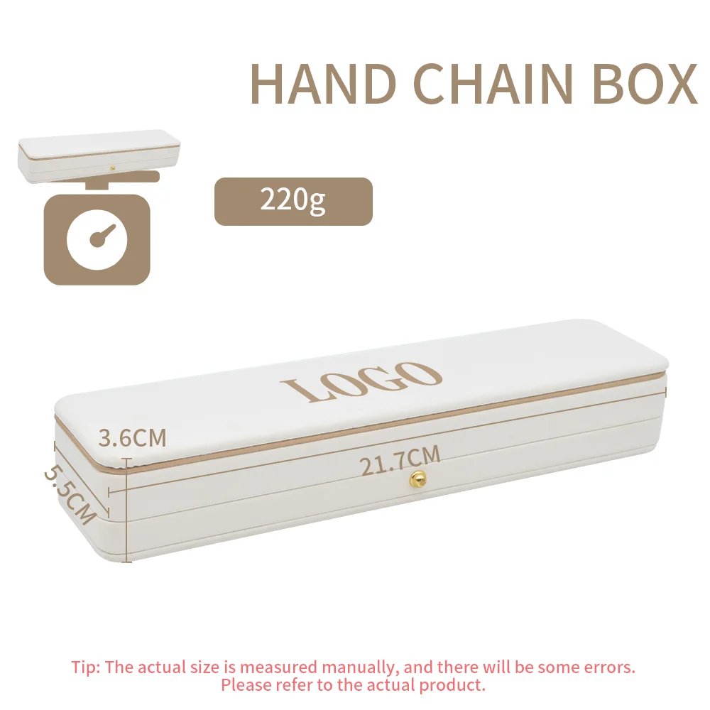Wholesale Custom Logo PU Leather Hand Made Earring Bracelet Necklace Ring White Jewelry Packaging Box