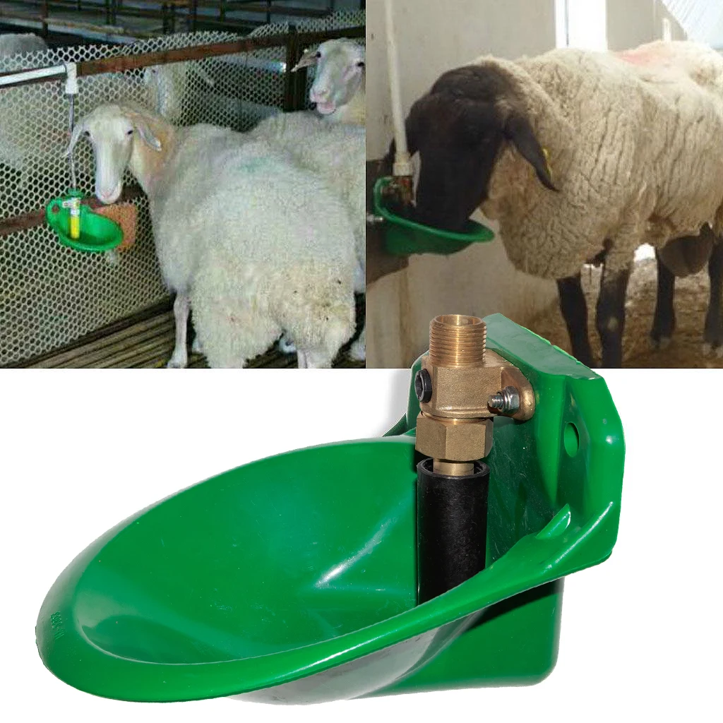Лучшая цена автоматическая чаша для воды с медным значением животных прочная поилка овец крупного рогатого скота