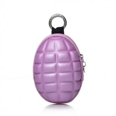 2020 Multifunctional Grenade Shaped Car Keys Wallets Pu Leather Hand Zipper Coin Purse Pouch Bag Keychain Holder Case