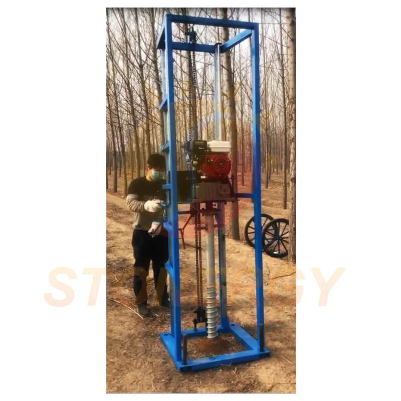Hot Selling Portable Drilling Rig/ Small Drilling Machine/Crawler Mounted Solar Pile Driver ground screw spiral piling machine