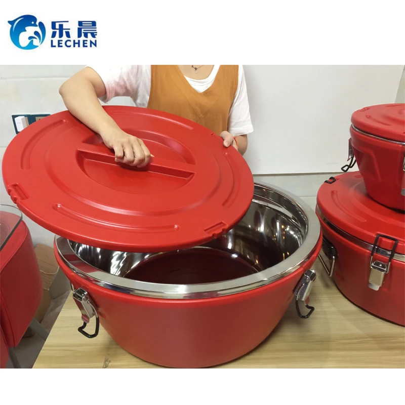 Hot box for food storage Food Warmer hotpot 3pcs set  15L/26L/36L Extra large double insulated bucket picnic ice cooler box