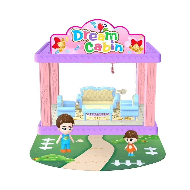 living room toys plastic diy house miniature