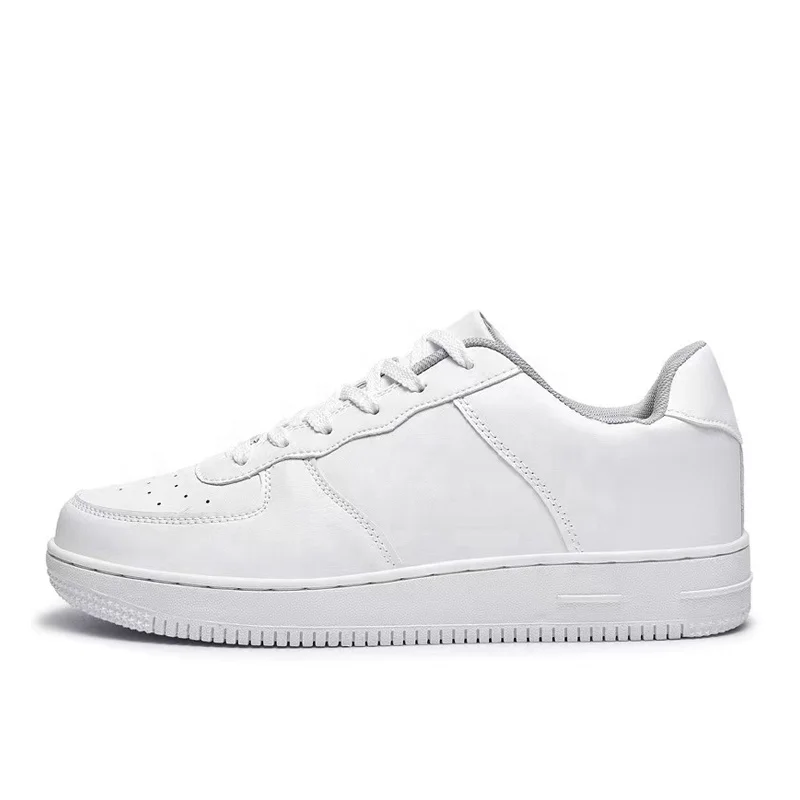 
Sneaker Manufacturer Latest Sport Breathable Leather Custom Fashion White Flat Sneakers Black Casual Shoes Men And Women 
